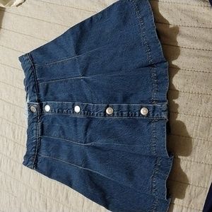 Zara denim skirt bottom up color blue size 11-12y